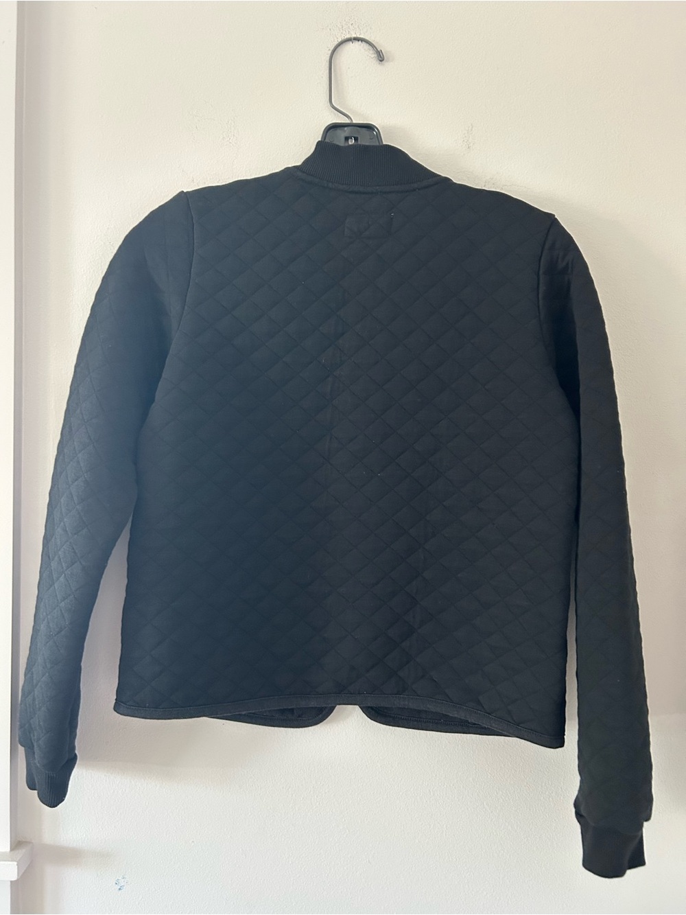 Marine Layer Black Corbet Quilted Bomber Jacket Women’s Size Extra Small - Picture 4 of 7